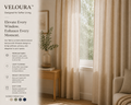 VELOURA™ LumiDrape Textured Curtain Collection
