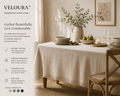 VELOURA™ TableElegance Woven Tablecloth
